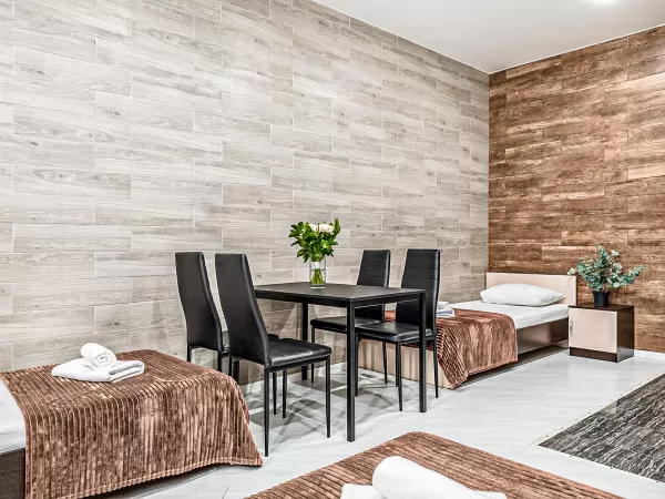 Номер категории Стандарт «Для четверых без окна +» в санатории «Вернисаж» в г. Кисловодске - фотография