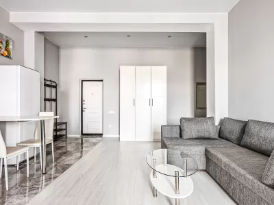 Номер категории Комфорт «Двухкомнатный с террасой» в санатории «Вернисаж» в г. Кисловодске - фотография